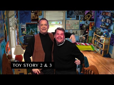 James Corden and Tom Hanks Act Out Tom&#039;s Filmography