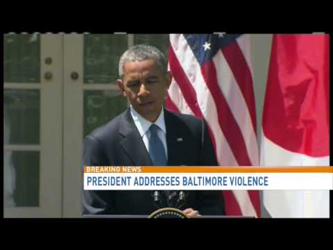 Obama remarks on violent unrest in Baltimore