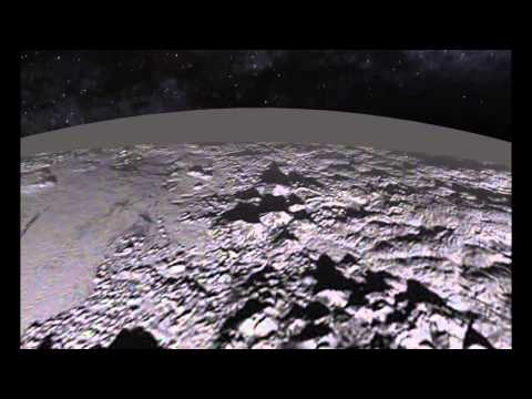 Animated Flyover of Pluto’s Icy Mountain and Plains