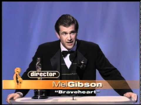 Mel Gibson ‪winning the Oscar® for Directing