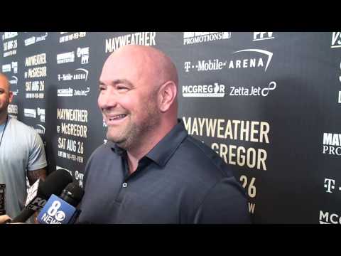 Dana White on DONALD TRUMP Coming to Floyd Mayweather vs Conor McGregor