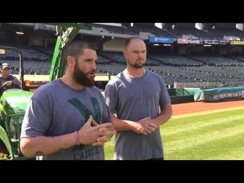 Jonny Gomes and Jon Lester ALS Ice Bucket Challenge