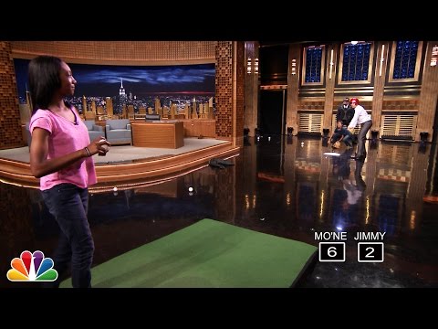 Mo&#039;ne Davis Pitches Against Jimmy Fallon