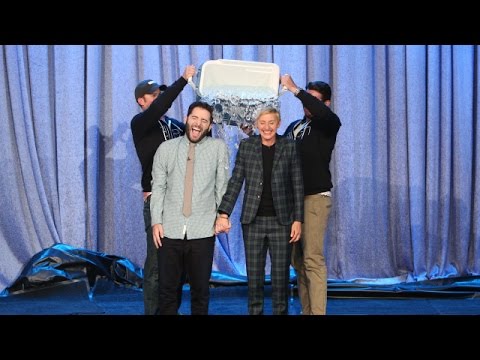 Ellen Takes the Ice Bucket Challenge