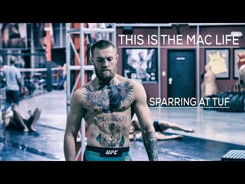 Conor McGregor sparring at The Ultimate Fighter gym in Las Vegas #TheMacLife