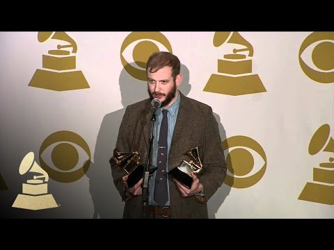 Bon Iver backstage at 54th GRAMMY Awards | GRAMMYs