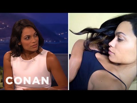 Rosario Dawson&#039;s Sexy James Franco-Inspired Selfies | CONAN on TBS