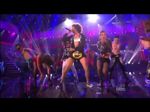 LMFAO - Party rock with Justin Bieber AMA 2011