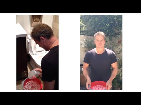 Matt Damon Takes the ALSA Ice Bucket Challenge!