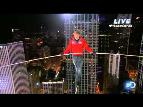 Nik Wallenda Tests the Wire | Skyscraper Live