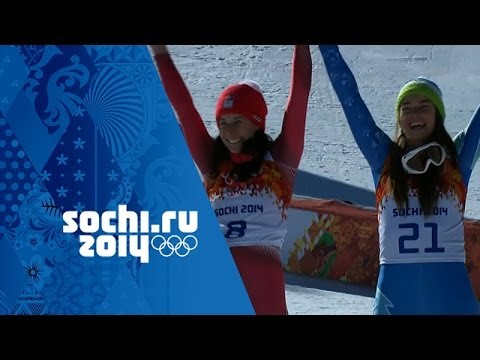 Alpine Skiing - Ladies&#039; Downhill - Maze &amp; Gisin Win Gold | Sochi 2014 Winter Olympics