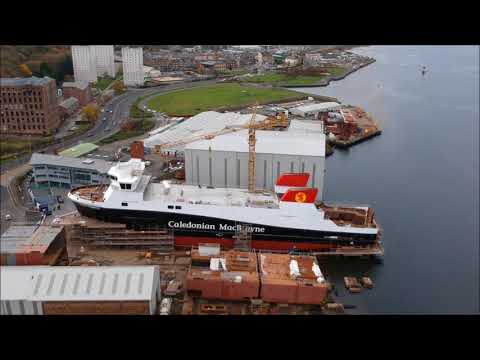 MV Glen Sannox Launch at Ferguson Marine 21st November 2017