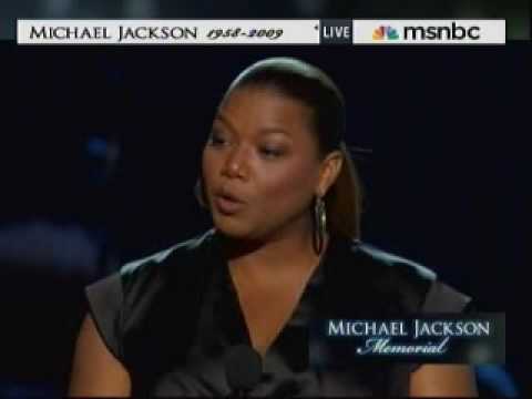 Michael Jackson Memorial Service - Queen Latifah Reads Maya Angelou