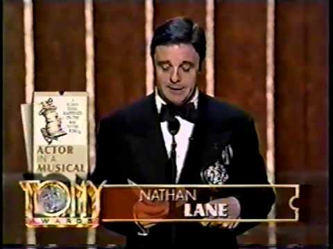 Nathan Lane wins 1996 Tony Award for Best Actor in a Musical