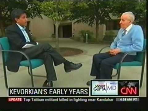 Dr. Jack Kevorkian talks to CNN&#039;s Dr. Sanjay Gupta part 1