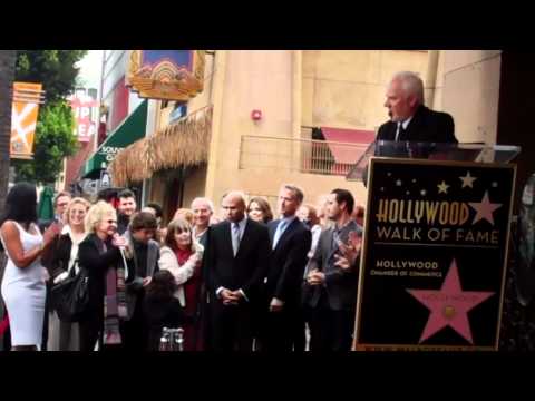 Malcolm McDowell comments on Hollywood Walk of Fame star