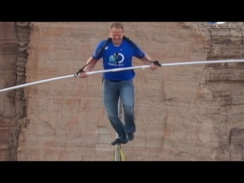 Nik Wallenda Crosses 1,500-Foot Grand Canyon Gorge on Tightrope