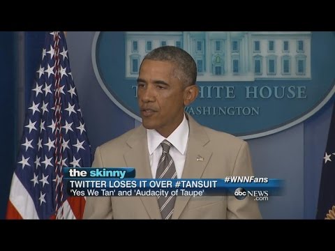 SKINNY: President Obama&#039;s Tan Suit Lights Up Social Media