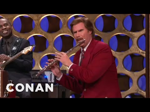 Ron Burgundy&#039;s &quot;Anchorman&quot; Announcement | CONAN on TBS