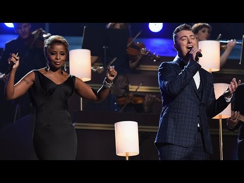 Sam Smith Emotional &quot;Stay With Me&quot; Grammys 2015 Performance with Mary J Blige