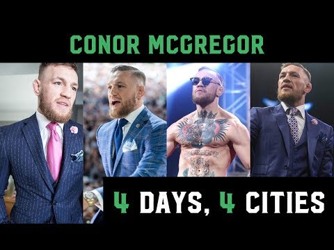 Conor McGregor travels in style as he goes through 4 cities in 4 days