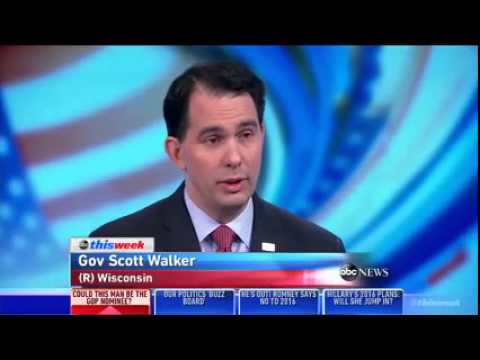 Wisconsin Gov. Scott Walker on ABC&#039;s This Week