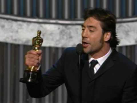 Javier Bardem winning Best Supporting Actor: 80th Oscars (2008)