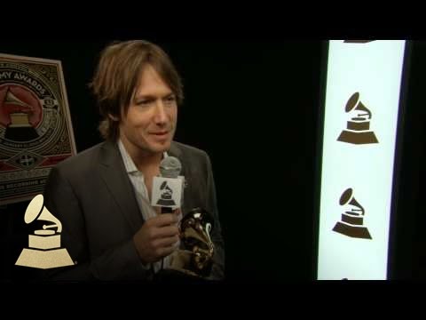 Keith Urban backstage at the 52nd GRAMMYs | GRAMMYs