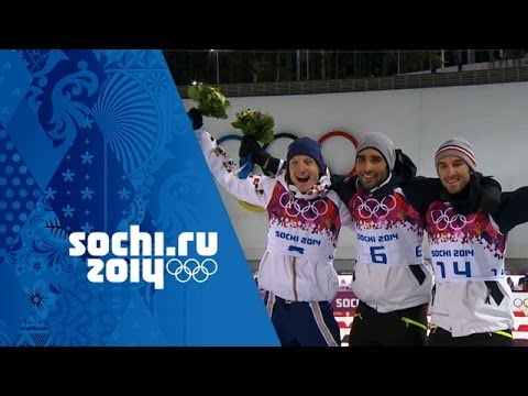 Men&#039;s Biathlon - 12.5km Pursuit - Fourcade Wins Gold | Sochi 2014 Winter Olympics