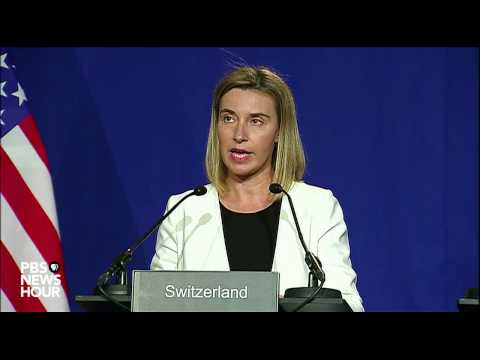 Watch EU and Iran jointly announce framework for Iran nuclear deal