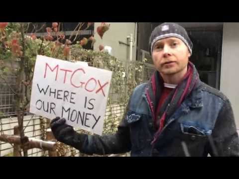 Protest at MtGox, Tokyo, 14th February 2014