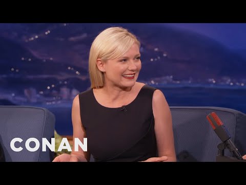 Kirsten Dunst&#039;s First Kiss Was Brad Pitt | CONAN on TBS