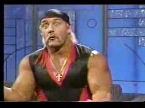 Hulk Hogan on talk show - 1989