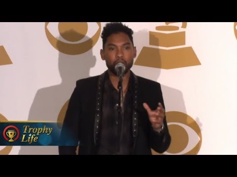 Miguel Talks Girlfriend Nazanin Mandi Album &amp; Keith Urban- 2014 Grammy Nominations Interview