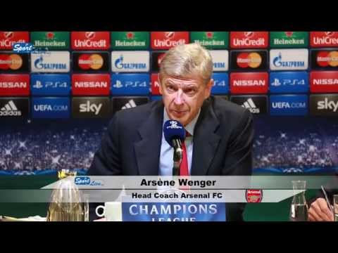 UEFA Championsleague : Borussia Dortmund against Arsenal FC : press conference Arsene Wenger