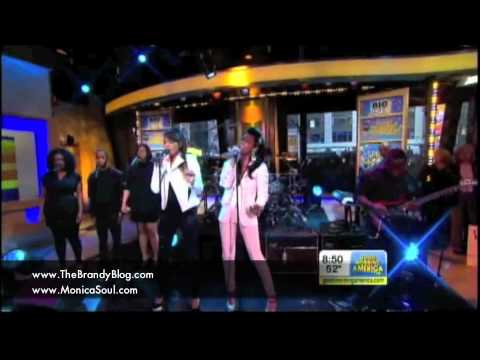 Brandy &amp; Monica: Good Morning America Performance/Concert GMA - April 10, 2012