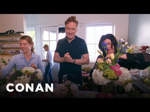 Conan Delivers Valentine&#039;s Day Bouquets | CONAN on TBS