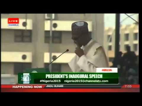 Nigeria President Muhammadu Buhari&#039;s Inaugural Speech -- Part1 29/05/15