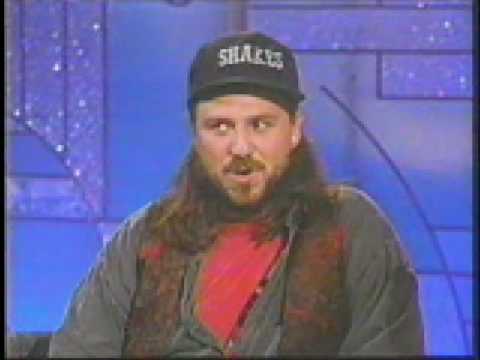 Bobcat Goldthwaite appearing on The Arsenio Hall Show to promote &#039;Shakes The Clown.&#039;