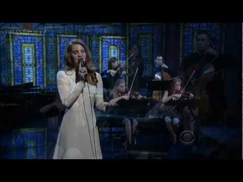 [HD] Lana Del Rey - Best LIVE Performance of Video Games David Letterman 02-02-12