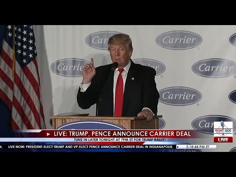 Full Event: Donald Trump, Mike Pence Carrier Plant Announcement 12/1/16