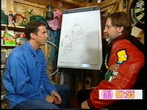 Johnny Vaughan meets The Simpsons Matt Groening 1/3