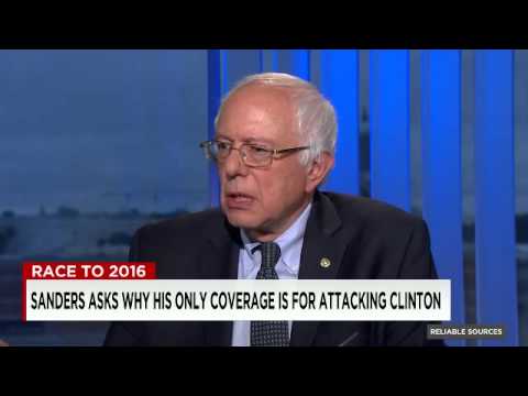 Bernie Sanders slams press for campaign coverage on CNN&#039;s Reliable Sources