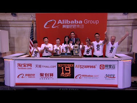 Alibaba Celebrates it&#039;s IPO on the New York Stock Exchange