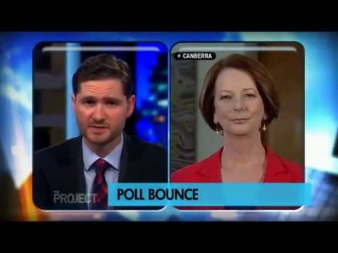 The Campaign (2012) Will Ferrell Interviews Julia Gillard on The Project