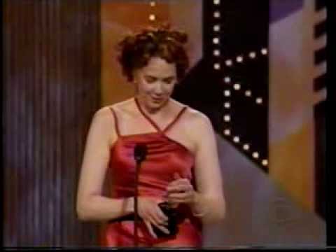 Harriet Harris wins 2002 Tony Award for Best Featured Actress in a Musical