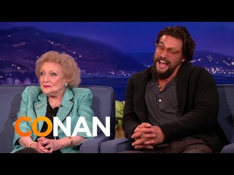 Betty White &amp; Jason Momoa&#039;s Sexy Banter | CONAN on TBS