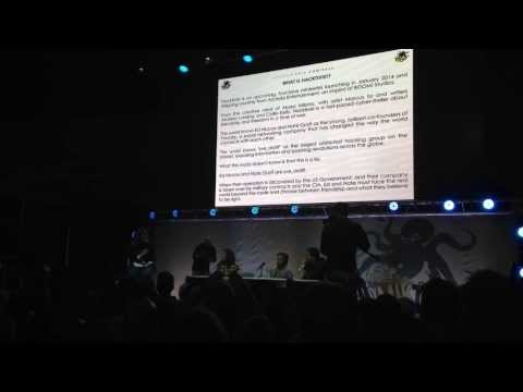 Alyssa Milano Explains Twitter Hack Code for Archaia&#039;s Hacktivist at Stan Lee&#039;s Comikaze Expo 2013