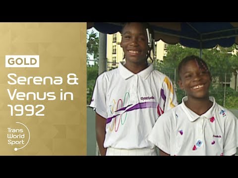 11 and 12-year-old Venus &amp; Serena Williams on Trans World Sport