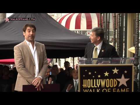 JAVIER BARDEM HONORED WITH HOLLYWOOD WALK OF FAME STAR